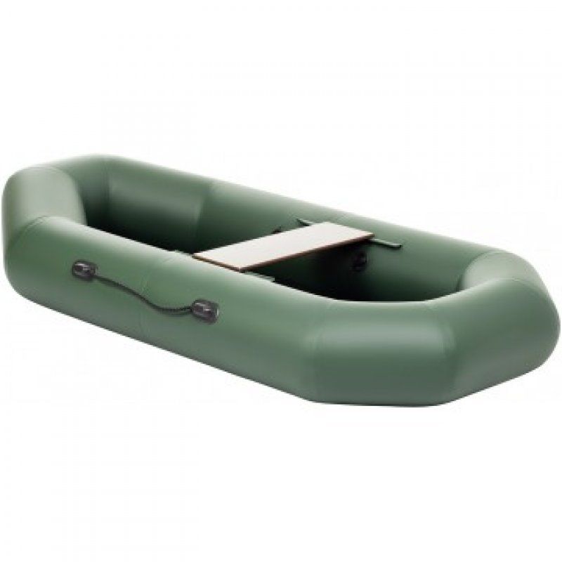 Лодка Бриз 190 гребки + жесткое сиденье зеленый Тонар