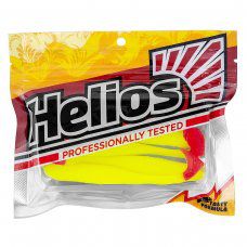 Виброхвост Jumbo 4,95"/12.5 см Acid lemon & Red 5шт. (HS-7-029) Helios