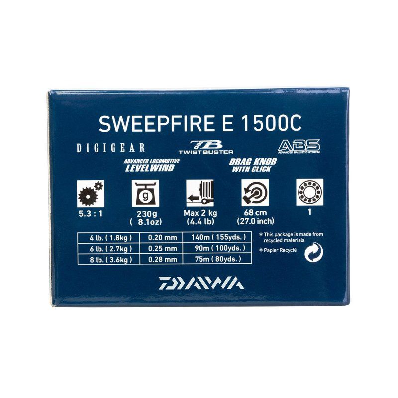 Катушка безынерционная DAIWA Sweepfire E 1500С (10118-150)