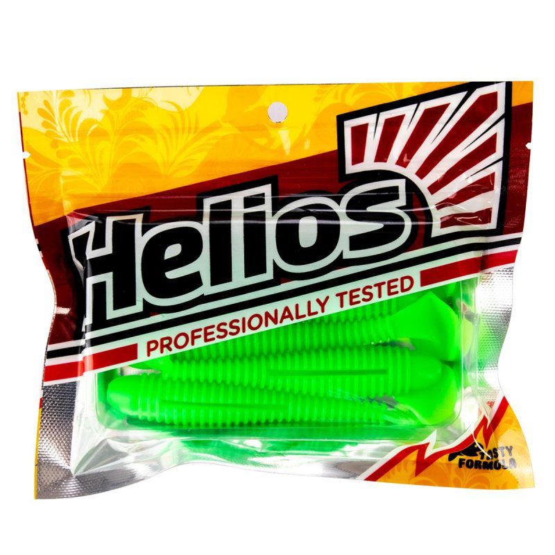 Виброхвост Catcher 3,55"/9 см Electric green 5шт. (HS-2-007) Helios