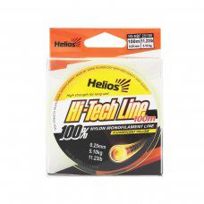 Леска Hi-tech Line Nylon Fluorescent Yellow 0,25mm/100 (HS-NBF 25/100) Helios