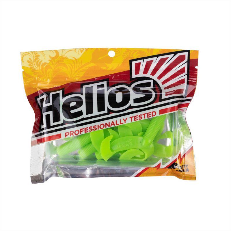 Твистер Credo Double Tail 2,95"/7,5 см Lime 7шт. (HS-12-008) Helios