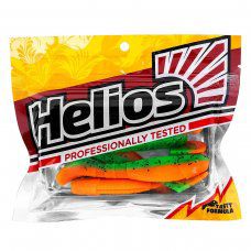 Виброхвост Chubby 3,55"/9 см Pepper Green & Orange 5шт. (HS-4-018) Helios