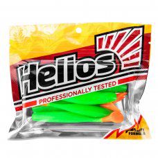 Виброхвост Vigor 3,75"/9.5 см Lime & Orange 7шт. (HS-6-020) Helios