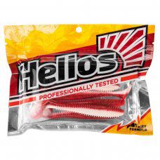 Виброхвост Shaggy 3,35"/8,5 см Red & White 5шт. (HS-16-003) Helios
