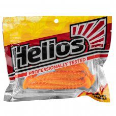 Виброхвост Shaggy 3,35"/8,5 см Orange & Sparkles 5шт. (HS-16-022) Helios
