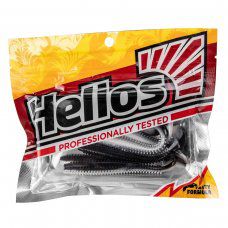 Виброхвост Shaggy 3,35"/8,5 см Black & White 5шт. (HS-16-023) Helios