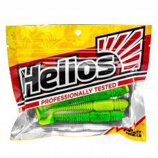 Виброхвост Minoga 3,75"/9.5 см Green Lime 5шт. (HS-17-010) Helios