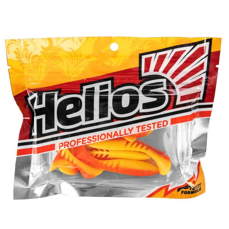 Виброхвост Slash 2,64"/6,7 см Orange & Yellow 10шт. (HS-19-015) Helios