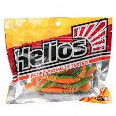 Виброхвост Slash 2,64"/6,7 см Pepper Green & Orange 10шт. (HS-19-018) Helios