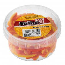 Виброхвост несъедоб. Slash 2,64"/6,7 см Orange & Yellow 100шт. (HS-19-015-N) Helios