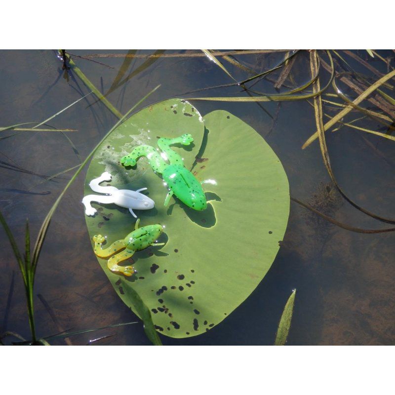 Лягушка несъедоб. Crazy Frog 2,36"/6,0 см Pepper Green & Orange 100шт. (HS-22-018-N) Helios