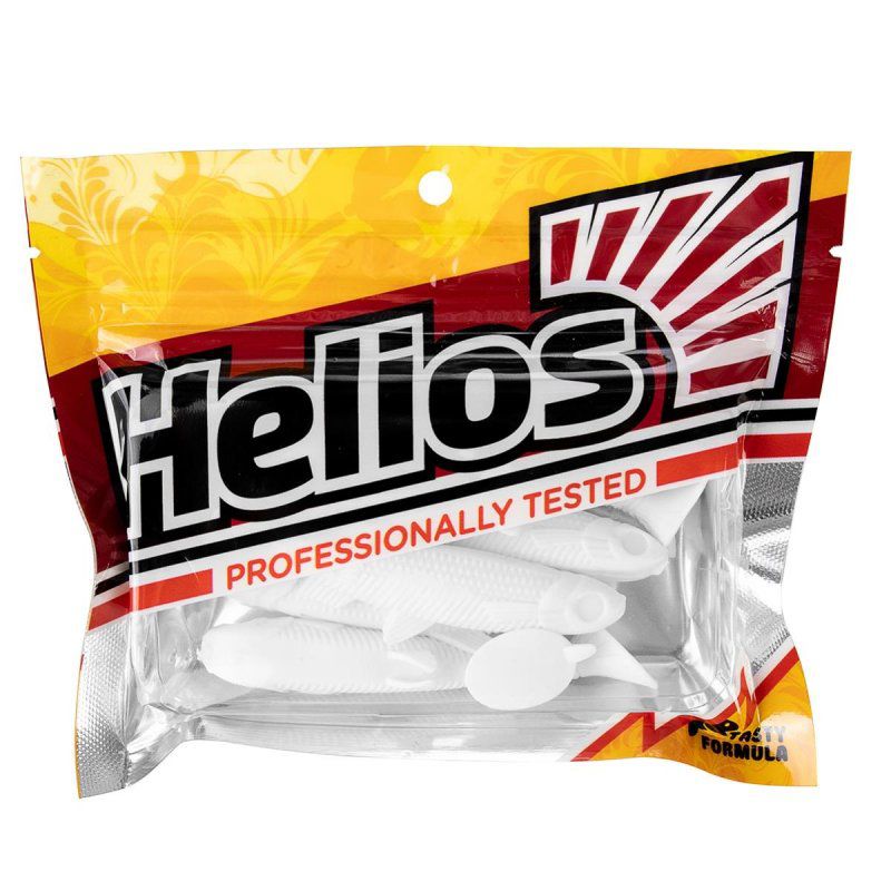 Виброхвост Nelma 3.15"/8 см White 6шт. (HS-26-001) Helios
