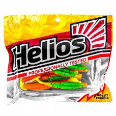 Виброхвост Guru 4,0"/10,16 см Pepper Green & Orange LT 7шт. (HS-30-032) Helios