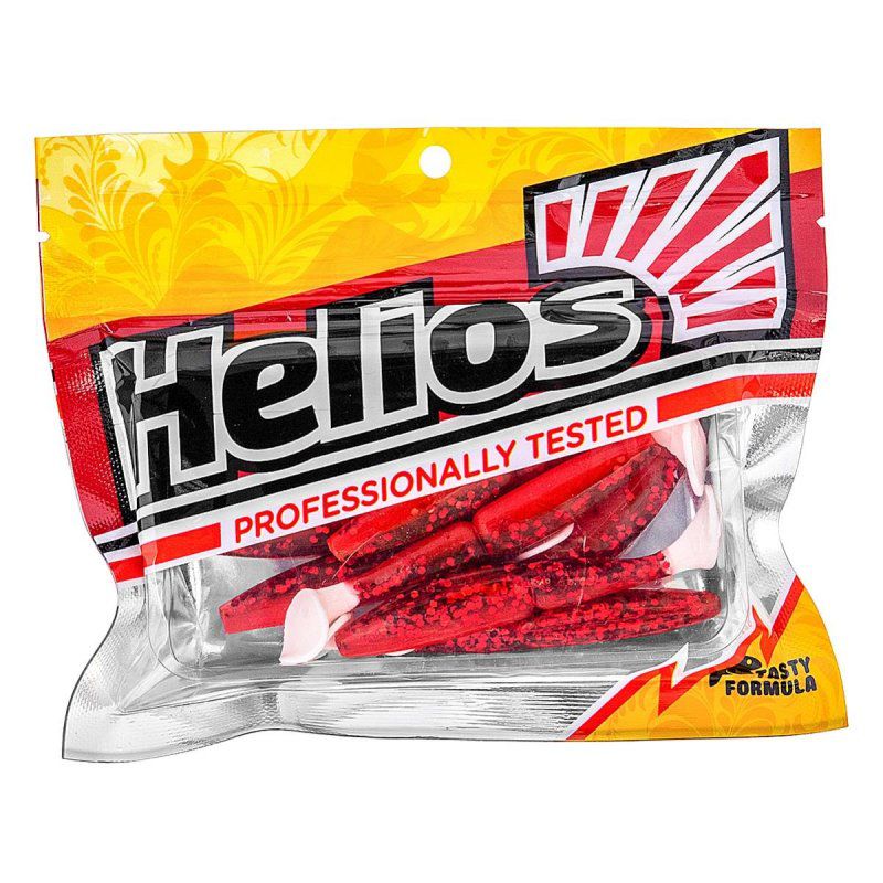 Виброхвост Guru 5,0"/12,7 см Red Sparkles WT 5шт. (HS-31-034) Helios