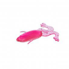 Лягушка несъедоб. Crazy Frog 2,36"/6,0 см Silver Sparkles & Pink 100шт. (HS-22-035-N) Helios