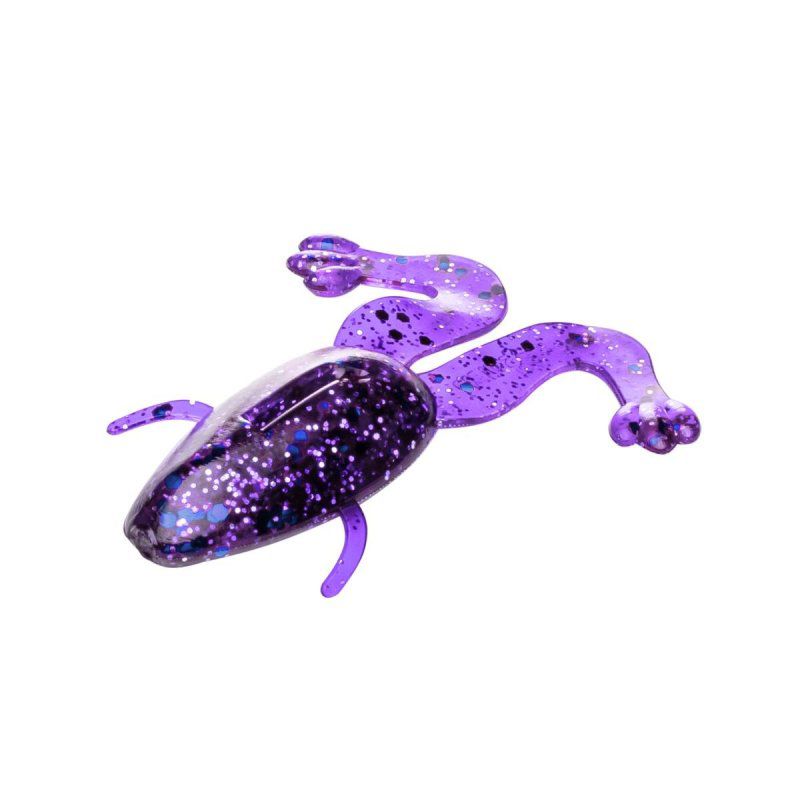 Лягушка несъедоб. Crazy Frog 2,36"/6,0 см Silver Sparkles & Fio 100шт. (HS-22-036-N) Helios