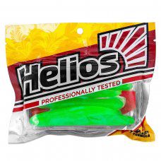 Виброхвост Jumbo 4,95"/12.5 см Lime & Red 5шт. (HS-7-021) Helios