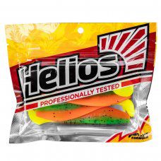 Виброхвост Zander 4"/10,2см Pepper Green & Orange LT 5шт. (HS-36-032) Helios