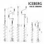 Ледобур ICEBERG-SIBERIA 160R-1600 Steel Head v3.0 правое вращение, стальная голова (LA-160RS) Тонар