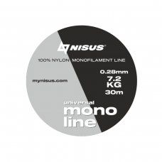 Леска MONOLINE Universal 0,28mm/30m Nylon Transparent (N-MU-028-30) Nisus