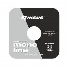 Леска MONOLINE Universal 0,25mm/100m Nylon Transparent (N-MU-025-100) Nisus