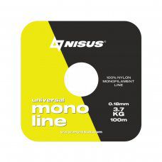 Леска MONOLINE Fluorescent Yellow 0,18mm/100m Nylon (N-MFY-018-100) Nisus