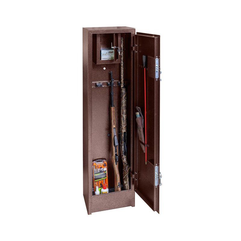 Шкаф металлический для хранения оружия "Гарант" 1400х350х250 (T-SG-205) Тонар