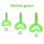 Твистер несъедоб. Credo Double Tail 2,95"/7,5 см Electric green 20шт. (HS-12-007-N-20) Helios