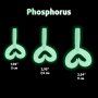 Твистер несъедоб. Credo Double Tail 3,54"/9 см Phosphorus 15шт. (HS-28-041-N-15) Helios