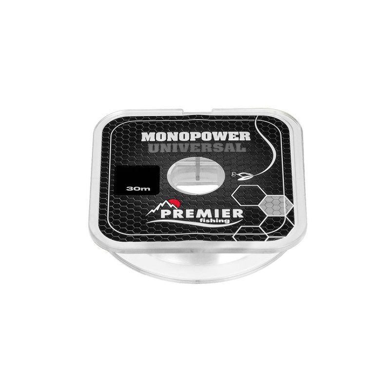 Леска MONOPOWER UNIVERSAL 0,16mm/30m Clear Nylon (PR-MU-T-016-30) Premier Fishing