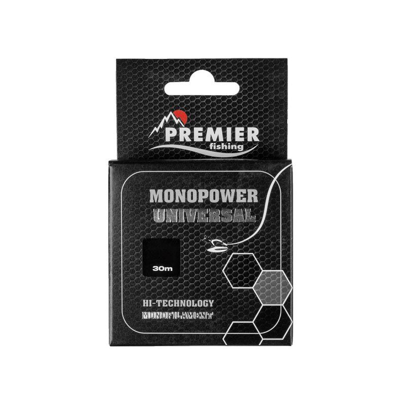 Леска MONOPOWER UNIVERSAL 0,16mm/30m Clear Nylon (PR-MU-T-016-30) Premier Fishing