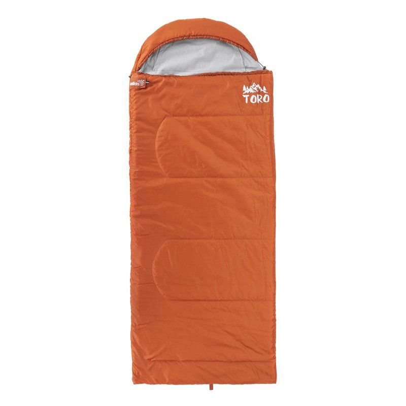 Спальный мешок TORO Wide 300R (220Х90, правый, стратекс, оранжевый) (T-HS-SB-TW-300R) Helios