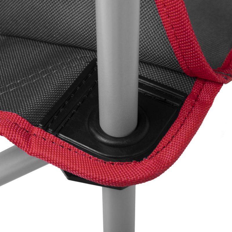 Кресло складное серый/красный без чехла (N-96806H-GR-1) NISUS (пр-во Тонар)