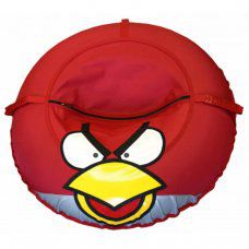 Санки-ватрушка Crazy Birds красный 100 см ИГЛУ