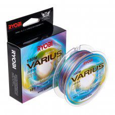 Шнур VARIUS PE8X-150MI 1.0# Multi Colour 0,165мм Ryobi
