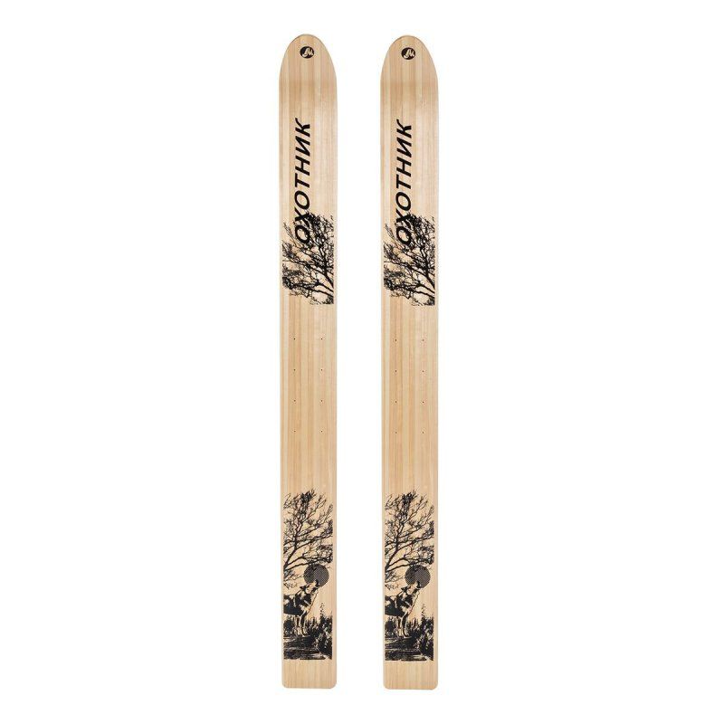 Лыжи деревянные Охотник 175 см без накладок