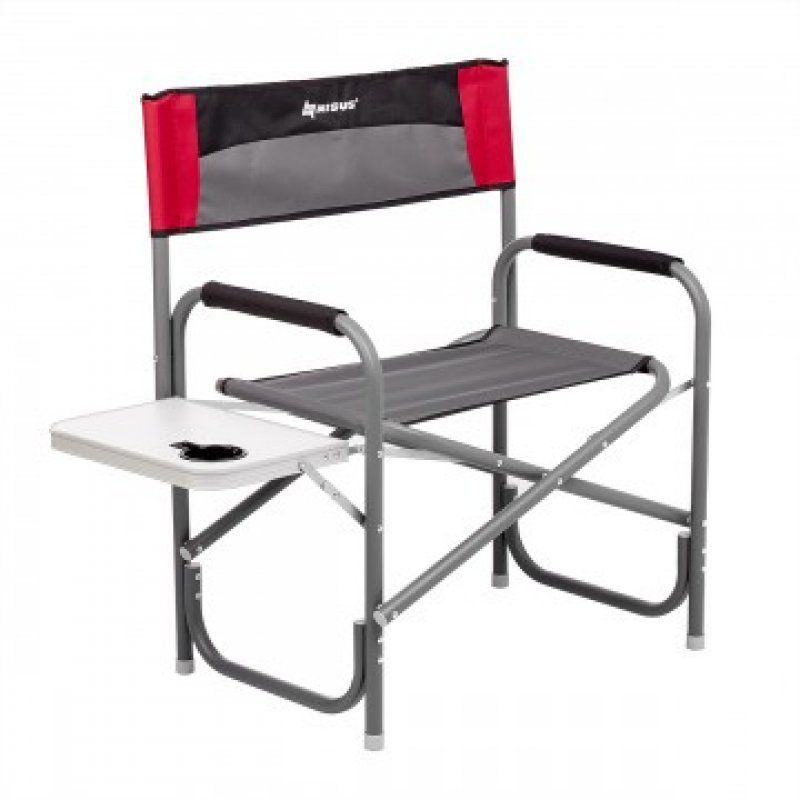 Кресло директорское с отк.стол. MAXI 200 кг серый/красный/черный (N-DC-95200T-M-R-GRD) NISUS