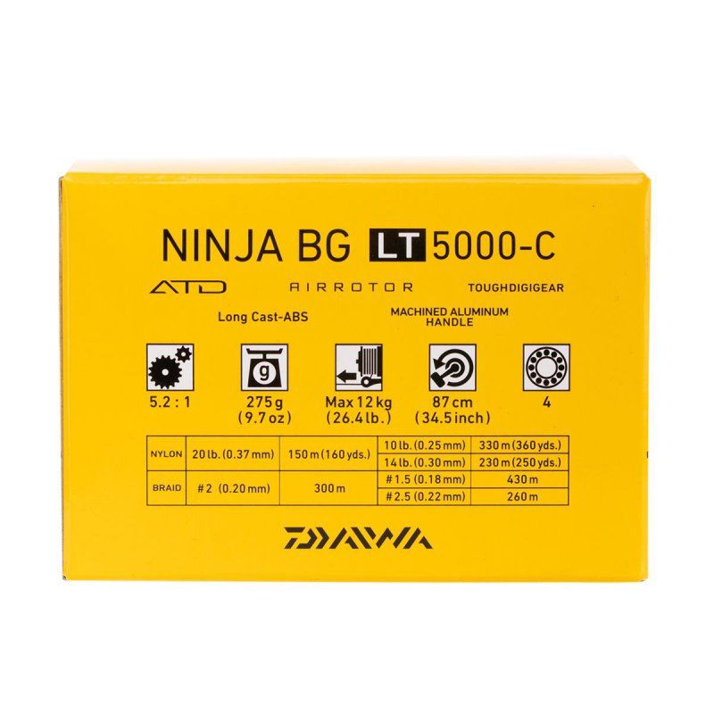 Катушка безынерционная DAIWA 19 NINJA BG LT 5000-C (10006-500)