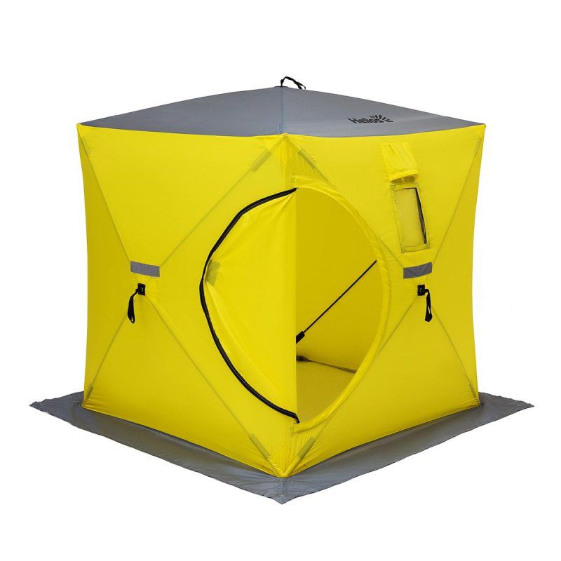 Палатка зимняя Куб 1,8х1,8 yellow/gray (HS-ISC-180YG) Helios