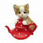 Фигурка "Кошка с чайником", 7.5*7*8см, KEN78700