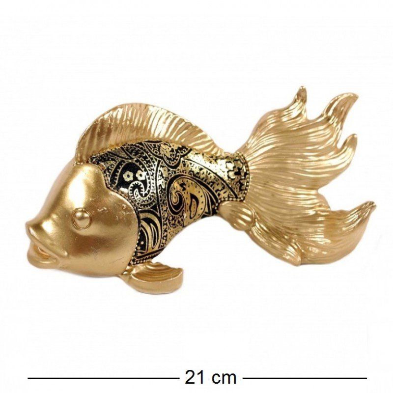 Фигурка "Золотая рыбка", полистоун, 21*10*10см, HOL20508