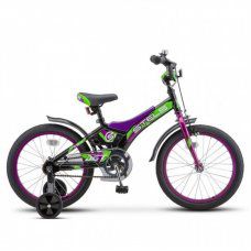 Велосипед 14  Stels Jet  (8.5" чёрный/фиолетовый)