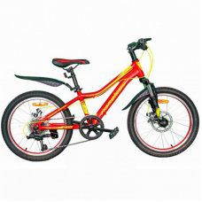 Велосипед 20 Nameless J2200D-RD/YL-11(21), 11" красный/жёлтый