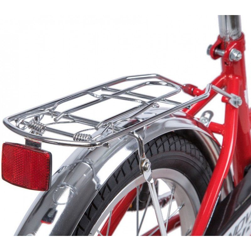 Велосипед 16 Novatrack 163URBAN.RD9 красный, полная защита цепи, тормоз ножной