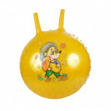 Мяч   пластизоль, ёжик с рогами 55см, жёлтый 5495-9-5