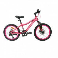 Велосипед 20 Nameless S2200DW-PN/GR-12  розовый/серый 12"