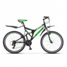 Велосипед 26 Challenger V  Z010 20" чёрный/зелёный