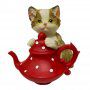 Фигурка "Кошка с чайником", 7.5*7*8см, KEN78700