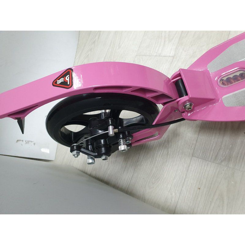 Городской самокат URBAN Scooter Disk Brake JC-663  (колёса 200мм) розовый